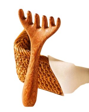 Peigne massant multi-zones en bois de santal