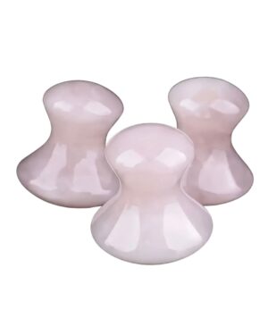 Masseur visage "Champignon" en quartz rose