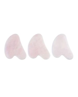 Gua Sha en quartz rose visage & cou