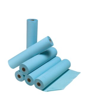 Drap plastique bleu 50 x 38