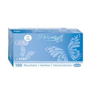 Mouchoirs blancs 100 pc
