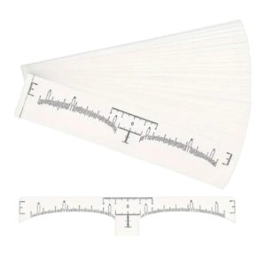 Règle autocollante pour mesure sourcils - 10 pièces